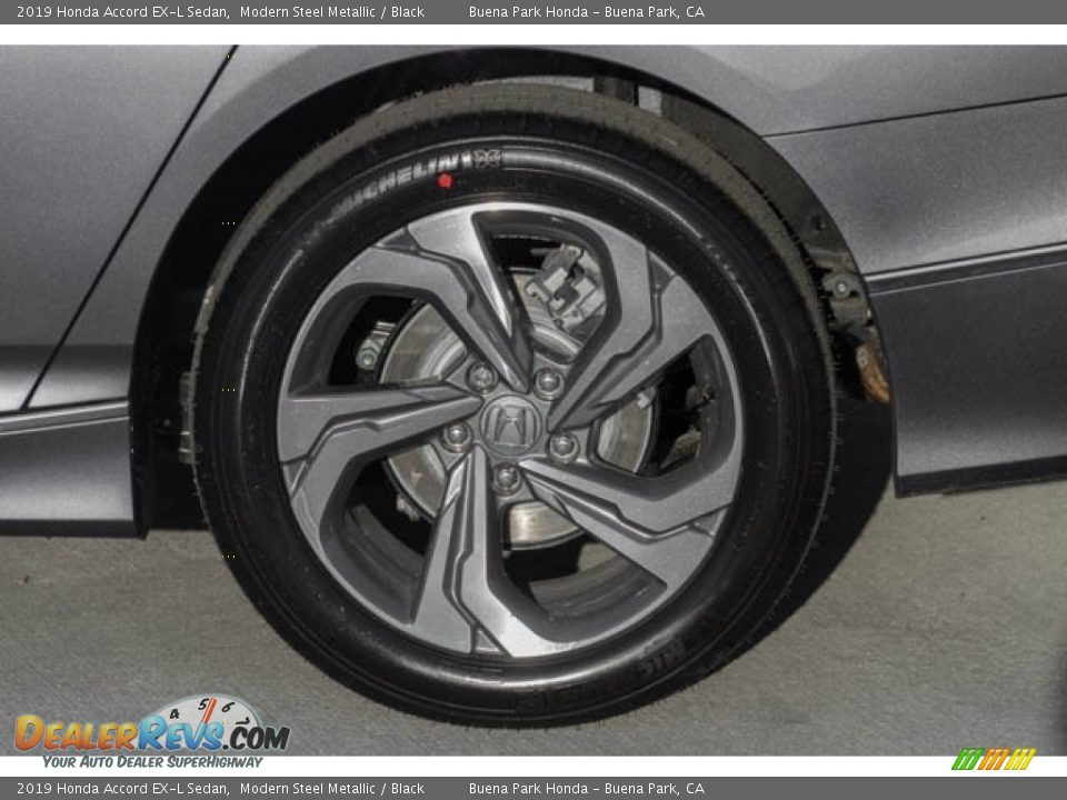 2019 Honda Accord EX-L Sedan Modern Steel Metallic / Black Photo #13