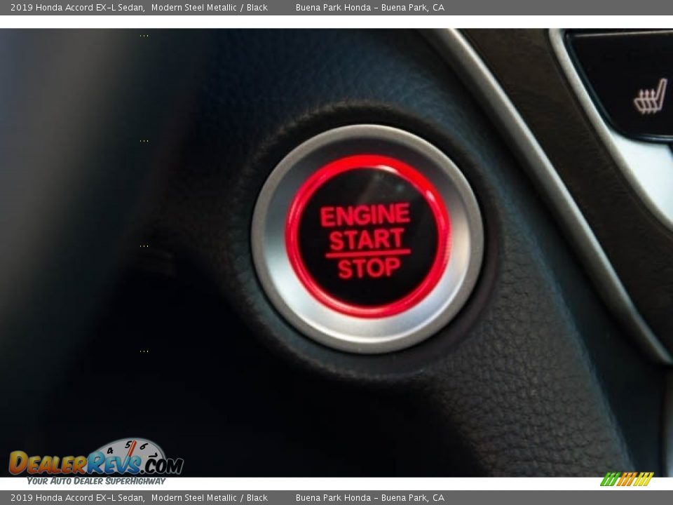 2019 Honda Accord EX-L Sedan Modern Steel Metallic / Black Photo #27