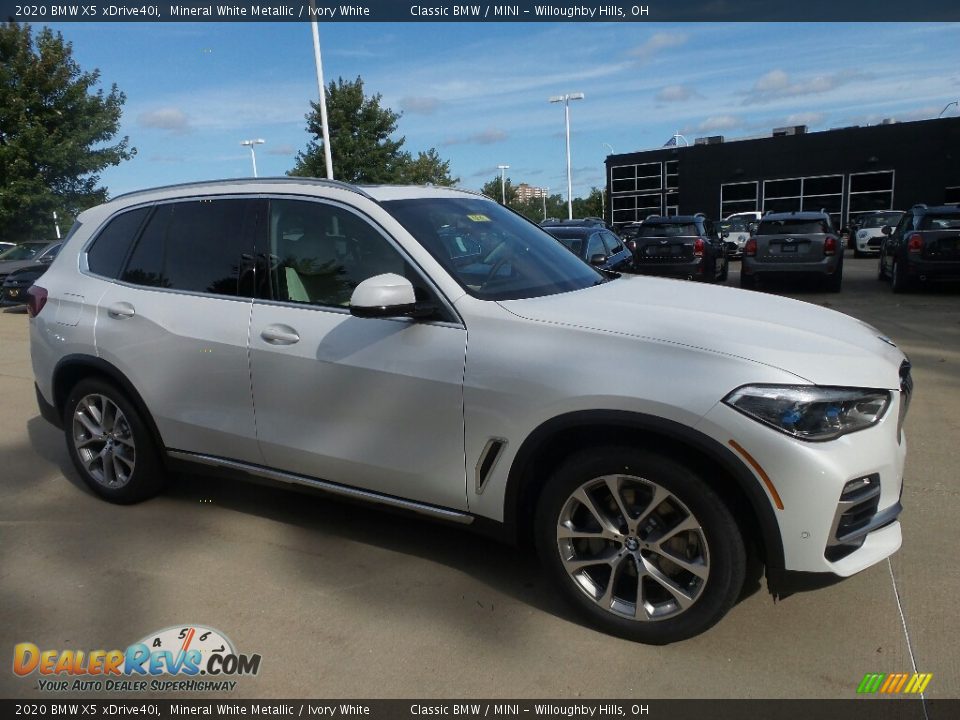 2020 BMW X5 xDrive40i Mineral White Metallic / Ivory White Photo #1