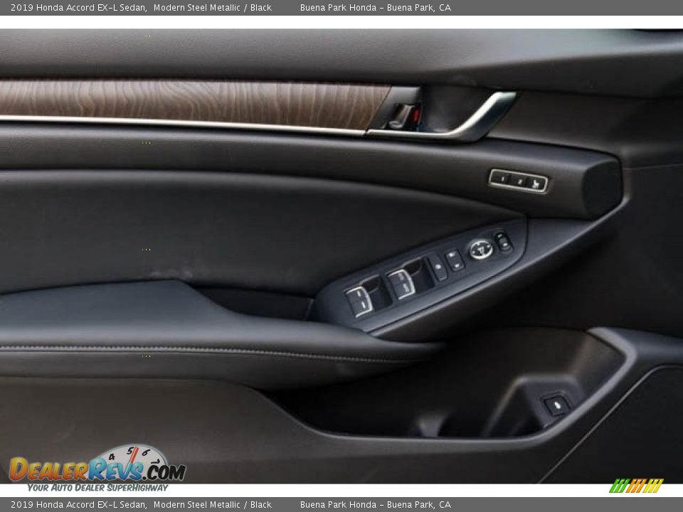 2019 Honda Accord EX-L Sedan Modern Steel Metallic / Black Photo #36