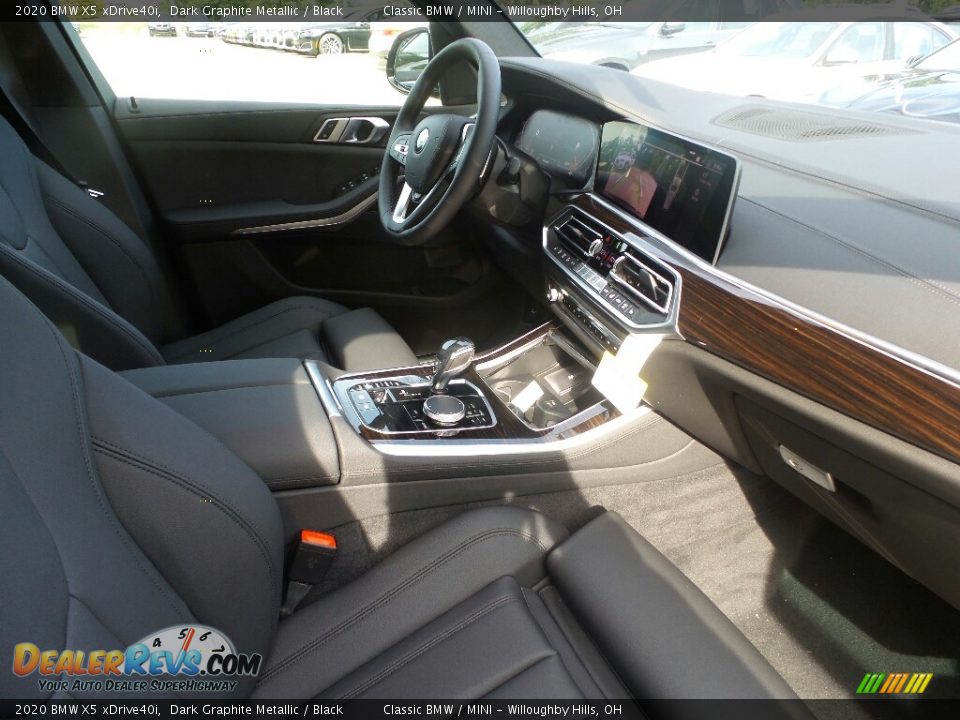 Black Interior - 2020 BMW X5 xDrive40i Photo #3