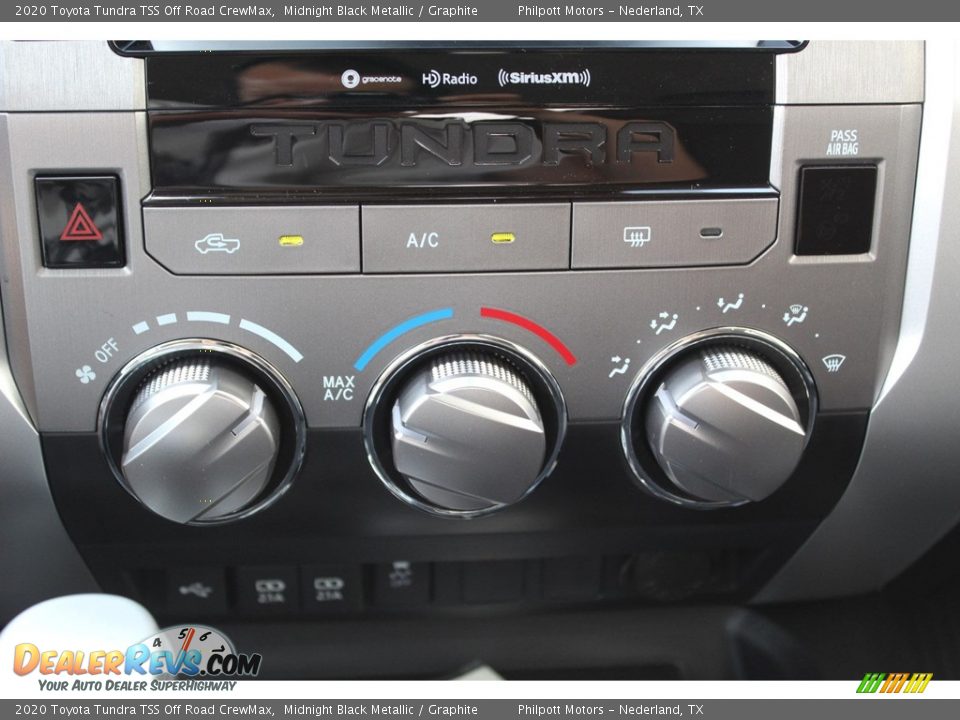 Controls of 2020 Toyota Tundra TSS Off Road CrewMax Photo #17