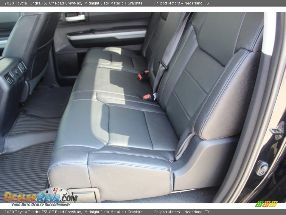Rear Seat of 2020 Toyota Tundra TSS Off Road CrewMax Photo #20