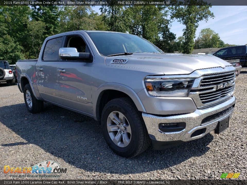 2019 Ram 1500 Laramie Crew Cab 4x4 Billett Silver Metallic / Black Photo #1
