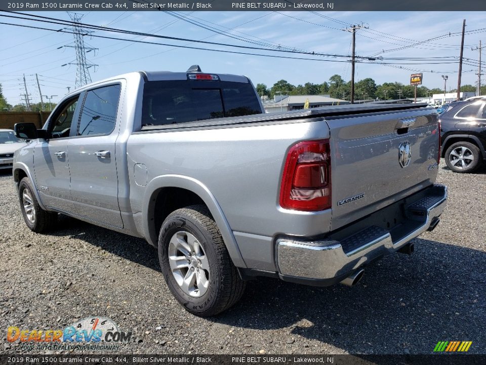 2019 Ram 1500 Laramie Crew Cab 4x4 Billett Silver Metallic / Black Photo #2