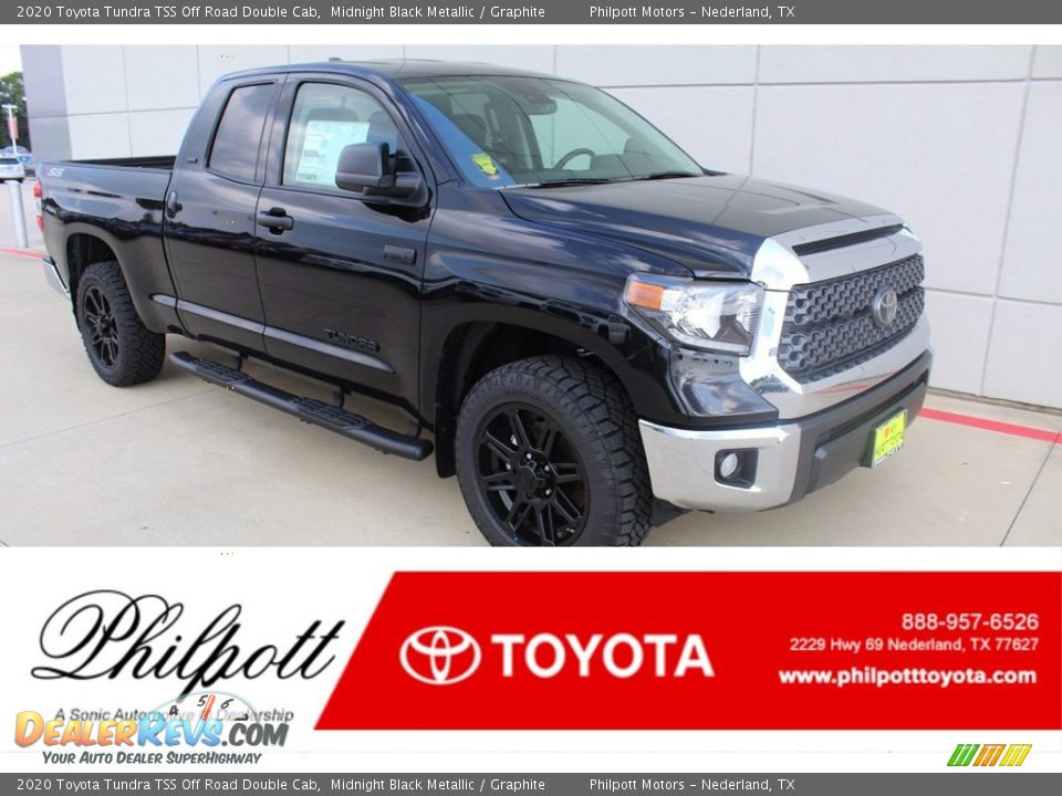 2020 Toyota Tundra TSS Off Road Double Cab Midnight Black Metallic / Graphite Photo #1