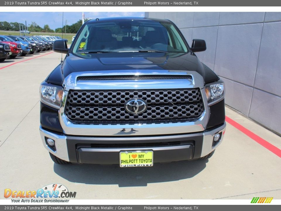 2019 Toyota Tundra SR5 CrewMax 4x4 Midnight Black Metallic / Graphite Photo #3