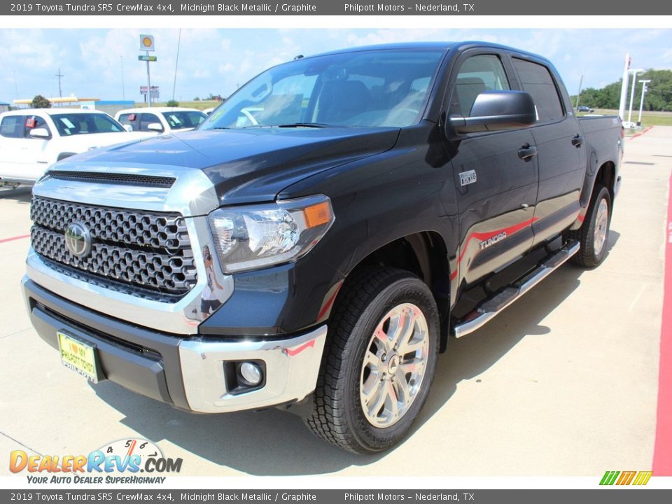 2019 Toyota Tundra SR5 CrewMax 4x4 Midnight Black Metallic / Graphite Photo #4