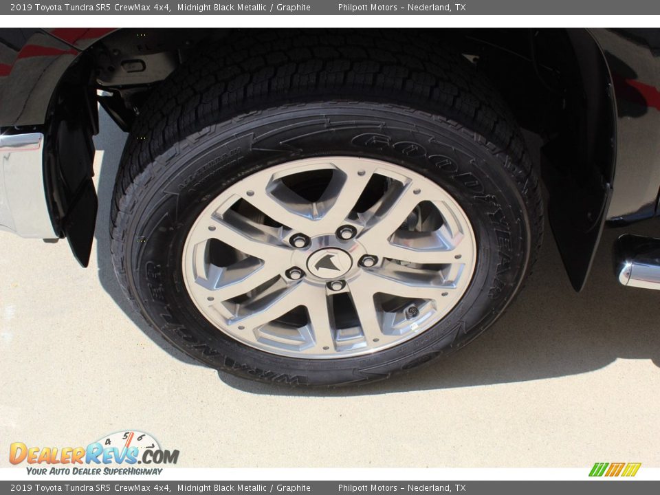 2019 Toyota Tundra SR5 CrewMax 4x4 Midnight Black Metallic / Graphite Photo #5