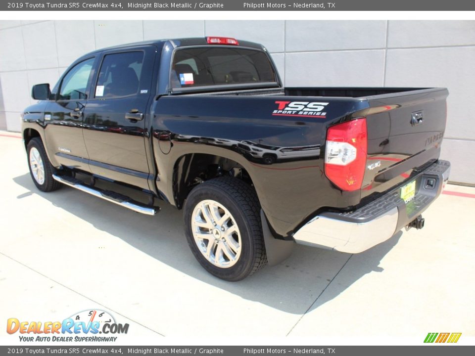 2019 Toyota Tundra SR5 CrewMax 4x4 Midnight Black Metallic / Graphite Photo #6