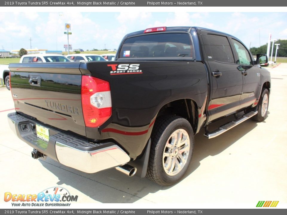 2019 Toyota Tundra SR5 CrewMax 4x4 Midnight Black Metallic / Graphite Photo #8