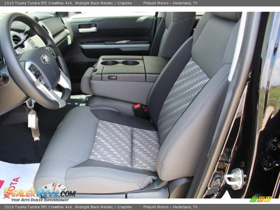 2019 Toyota Tundra SR5 CrewMax 4x4 Midnight Black Metallic / Graphite Photo #10
