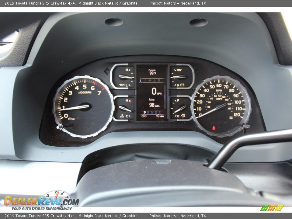 2019 Toyota Tundra SR5 CrewMax 4x4 Midnight Black Metallic / Graphite Photo #13