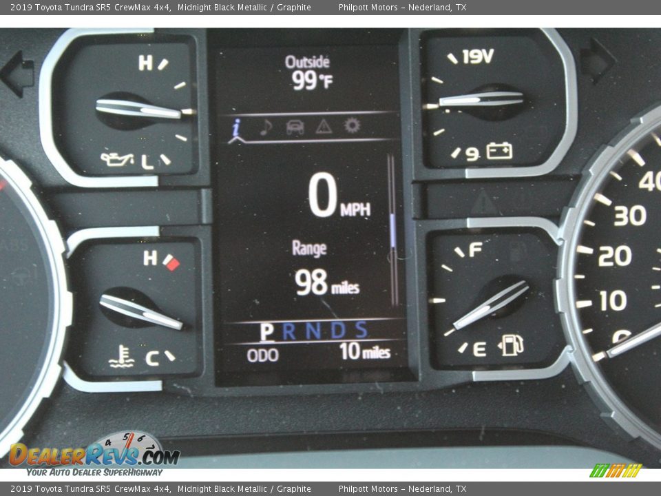 2019 Toyota Tundra SR5 CrewMax 4x4 Midnight Black Metallic / Graphite Photo #14