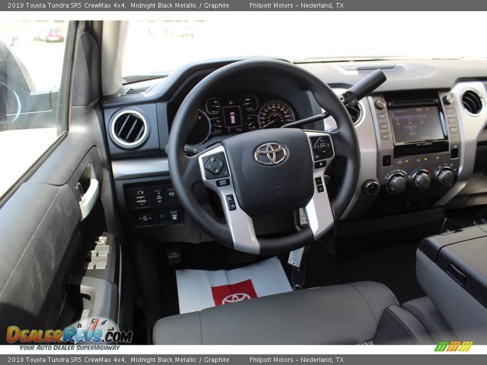 2019 Toyota Tundra SR5 CrewMax 4x4 Midnight Black Metallic / Graphite Photo #20