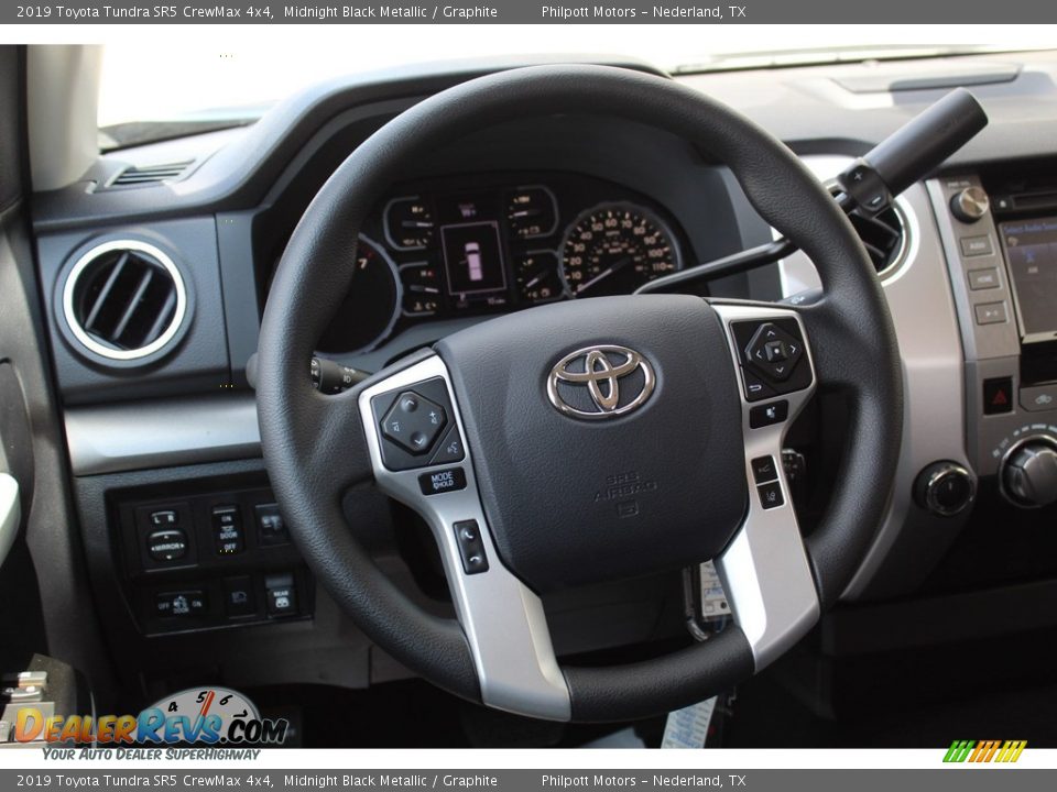 2019 Toyota Tundra SR5 CrewMax 4x4 Midnight Black Metallic / Graphite Photo #21