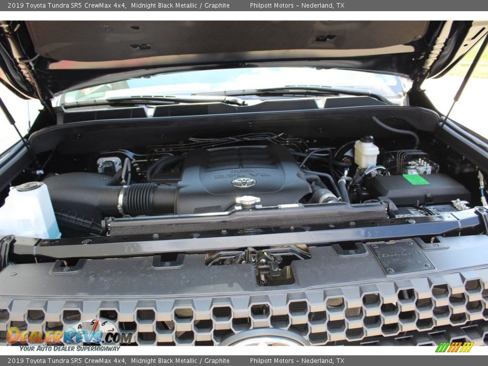 2019 Toyota Tundra SR5 CrewMax 4x4 Midnight Black Metallic / Graphite Photo #23