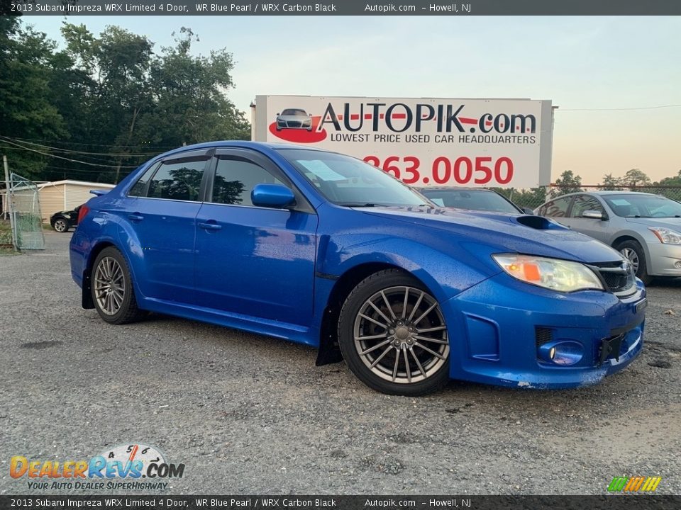 2013 Subaru Impreza WRX Limited 4 Door WR Blue Pearl / WRX Carbon Black Photo #1