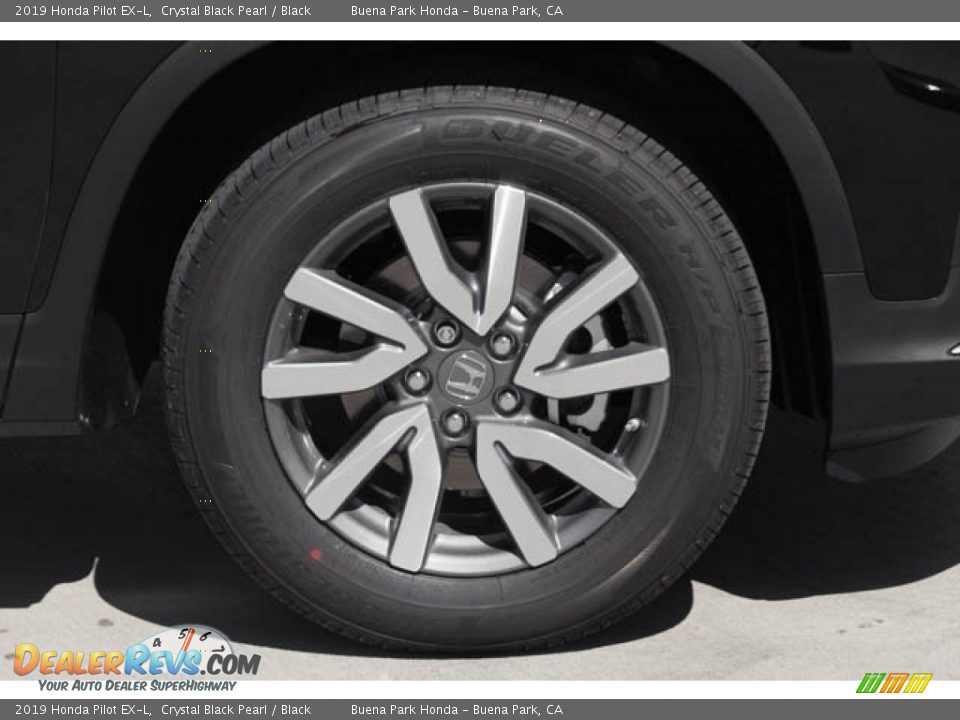 2019 Honda Pilot EX-L Crystal Black Pearl / Black Photo #14
