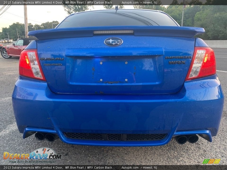 2013 Subaru Impreza WRX Limited 4 Door WR Blue Pearl / WRX Carbon Black Photo #4