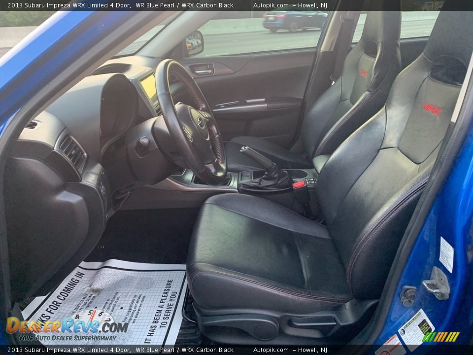 2013 Subaru Impreza WRX Limited 4 Door WR Blue Pearl / WRX Carbon Black Photo #10
