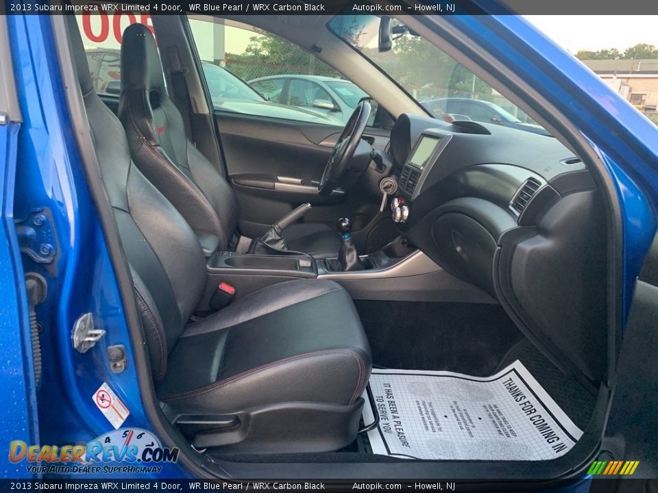 2013 Subaru Impreza WRX Limited 4 Door WR Blue Pearl / WRX Carbon Black Photo #13