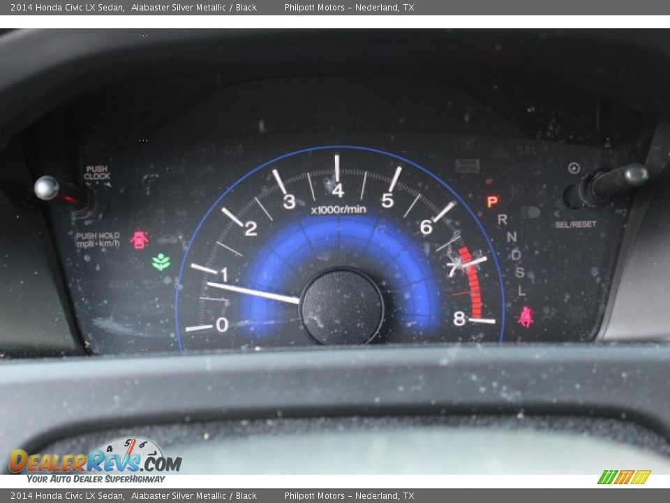 2014 Honda Civic LX Sedan Alabaster Silver Metallic / Black Photo #14