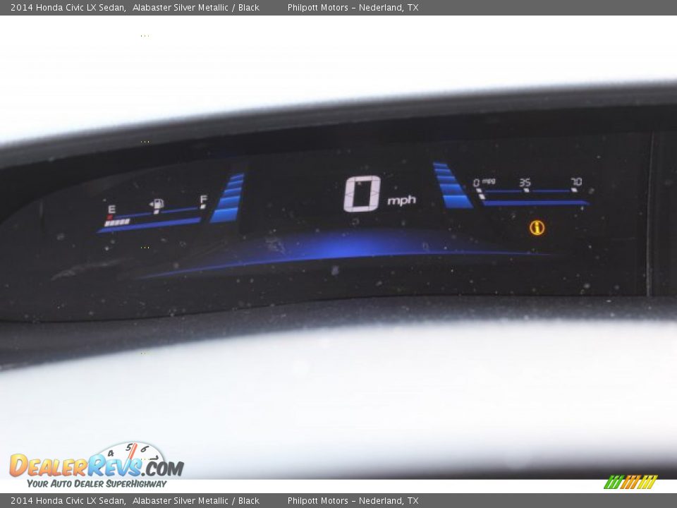 2014 Honda Civic LX Sedan Alabaster Silver Metallic / Black Photo #15