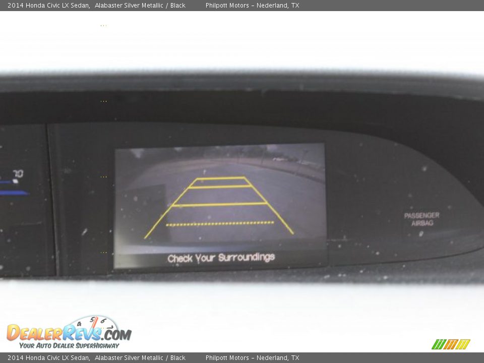 2014 Honda Civic LX Sedan Alabaster Silver Metallic / Black Photo #16