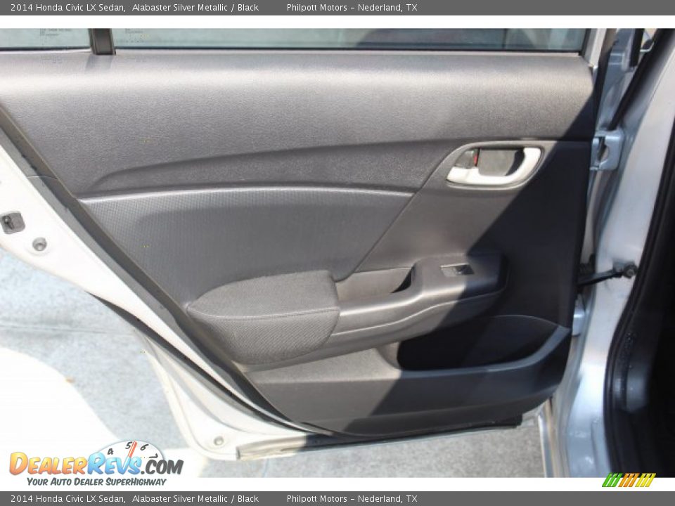 2014 Honda Civic LX Sedan Alabaster Silver Metallic / Black Photo #17