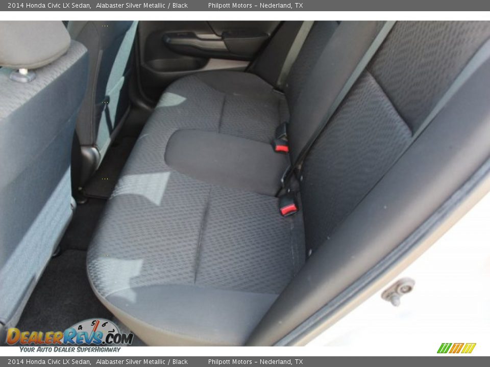 2014 Honda Civic LX Sedan Alabaster Silver Metallic / Black Photo #18