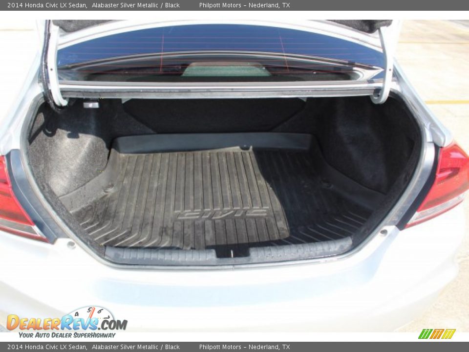 2014 Honda Civic LX Sedan Alabaster Silver Metallic / Black Photo #21