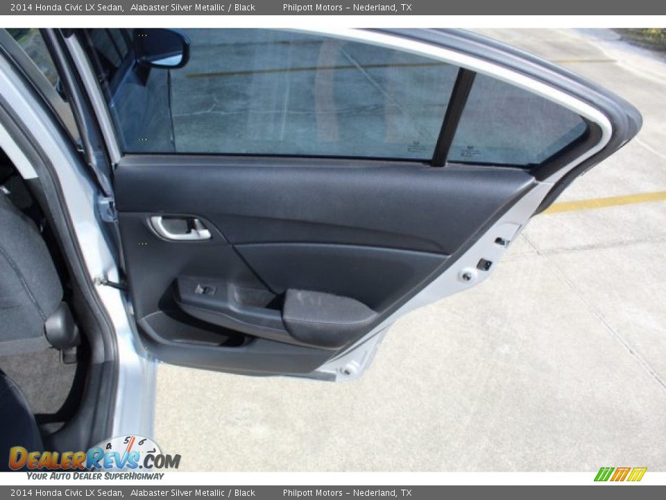 2014 Honda Civic LX Sedan Alabaster Silver Metallic / Black Photo #22
