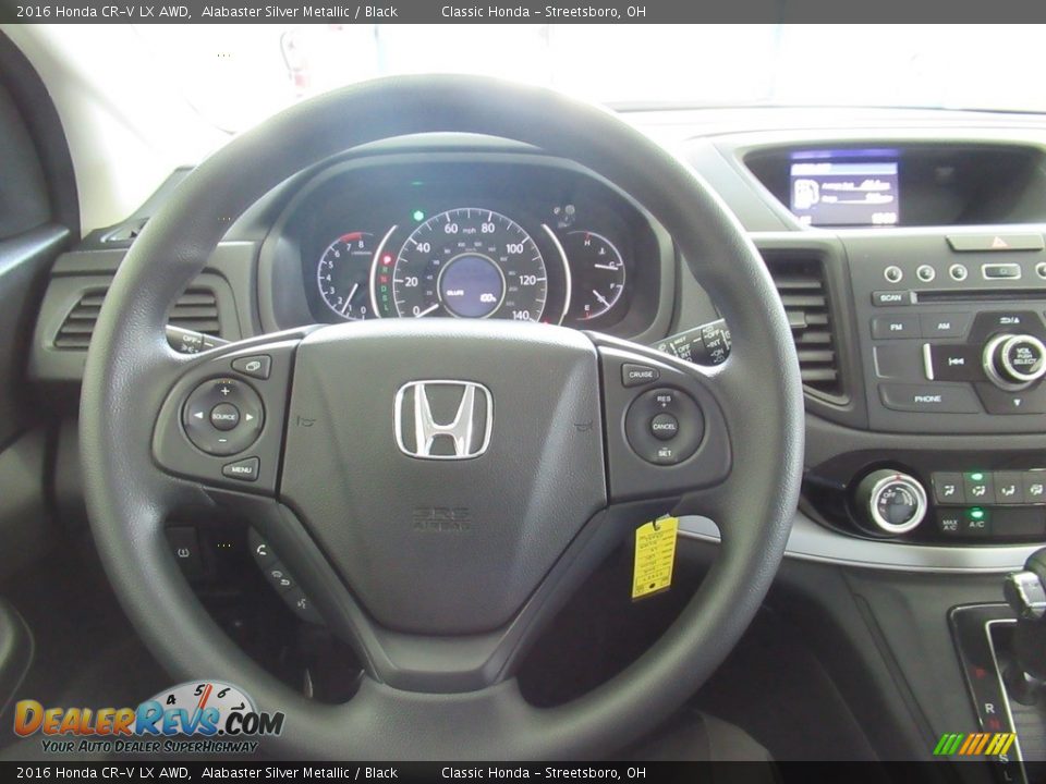 2016 Honda CR-V LX AWD Alabaster Silver Metallic / Black Photo #29