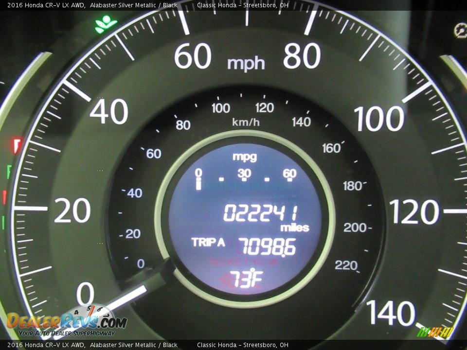 2016 Honda CR-V LX AWD Alabaster Silver Metallic / Black Photo #31