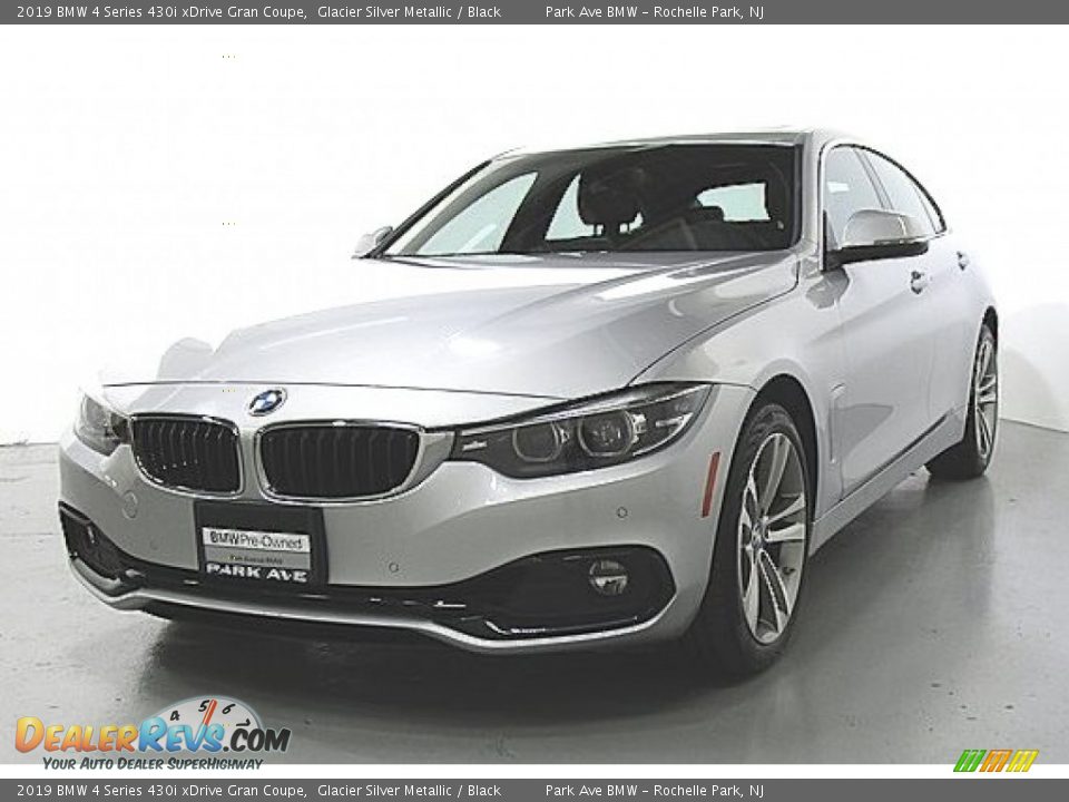 2019 BMW 4 Series 430i xDrive Gran Coupe Glacier Silver Metallic / Black Photo #1