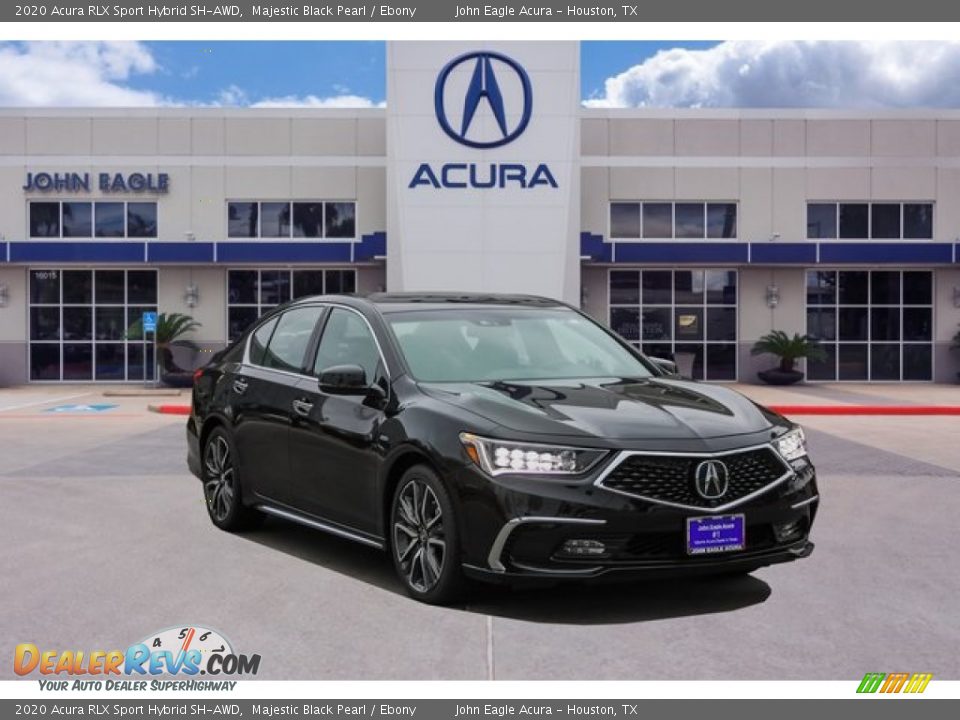 2020 Acura RLX Sport Hybrid SH-AWD Majestic Black Pearl / Ebony Photo #1