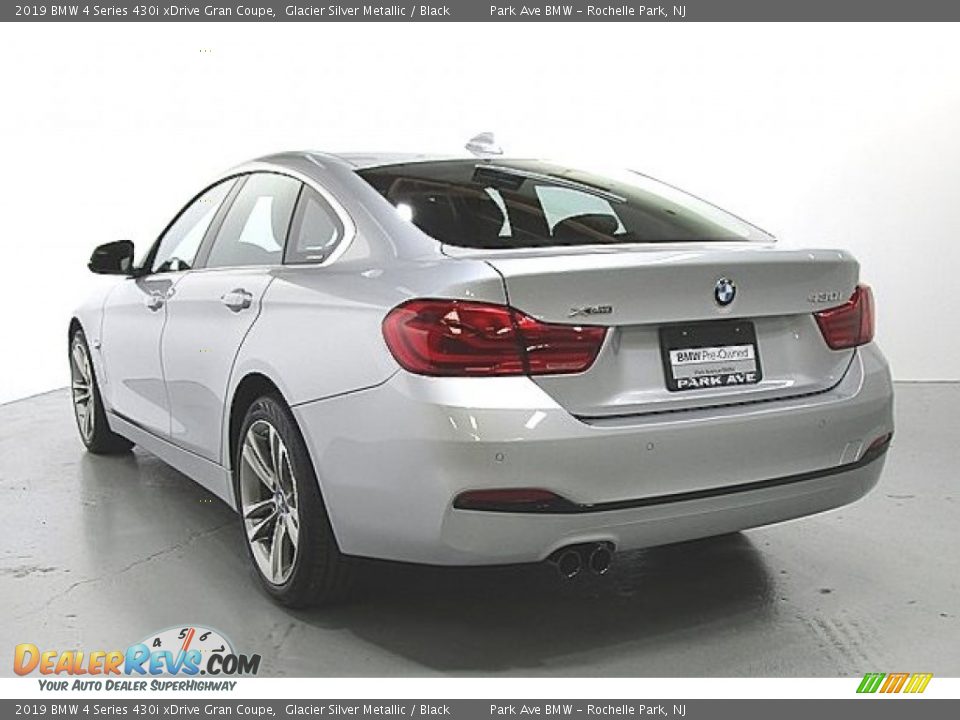 2019 BMW 4 Series 430i xDrive Gran Coupe Glacier Silver Metallic / Black Photo #2