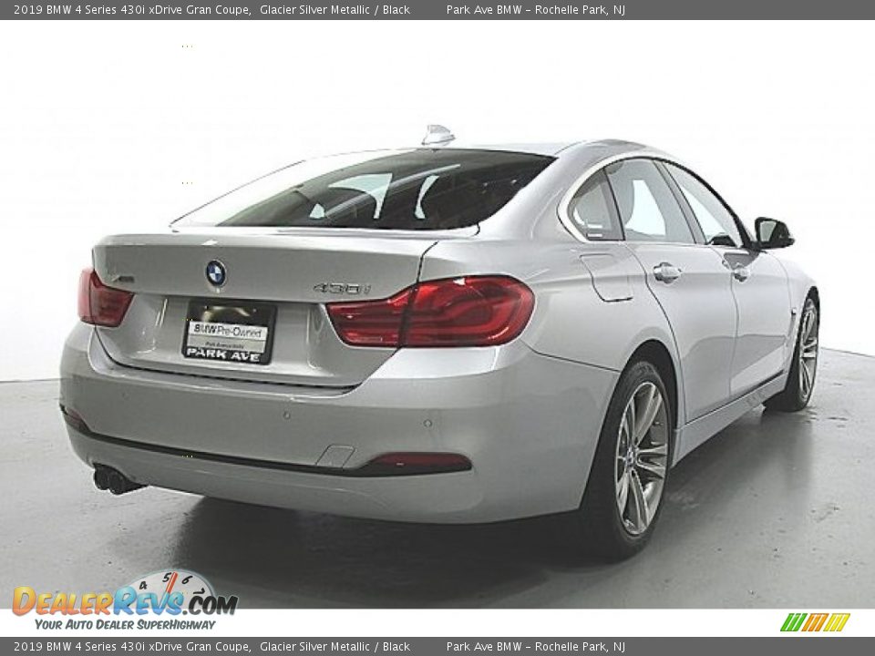 2019 BMW 4 Series 430i xDrive Gran Coupe Glacier Silver Metallic / Black Photo #4