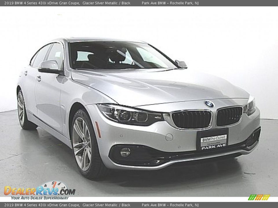 2019 BMW 4 Series 430i xDrive Gran Coupe Glacier Silver Metallic / Black Photo #5