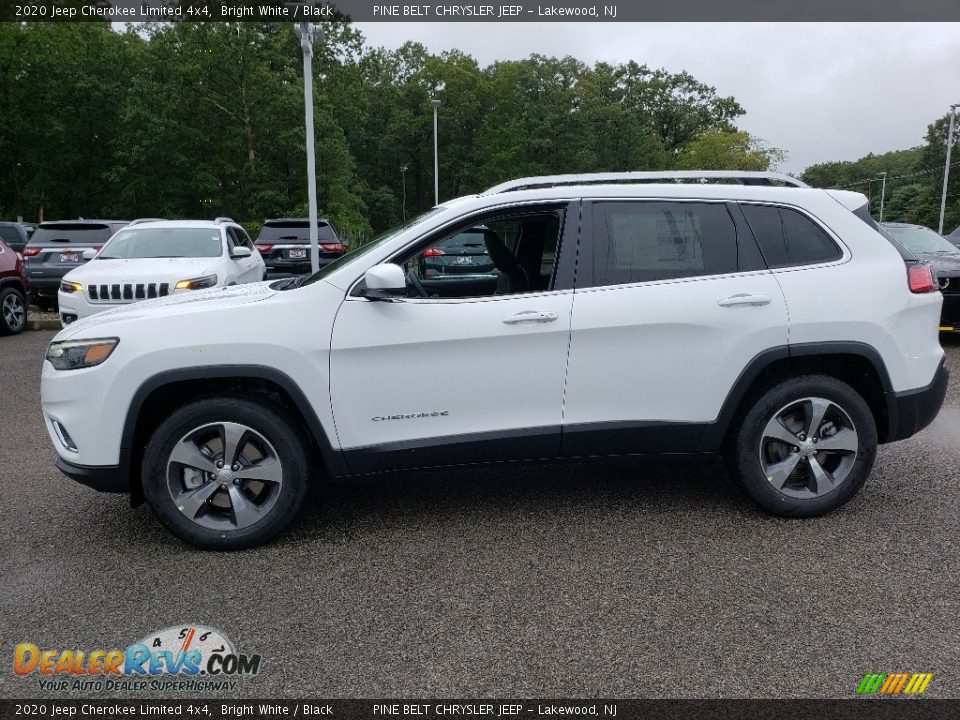 2020 Jeep Cherokee Limited 4x4 Bright White / Black Photo #3