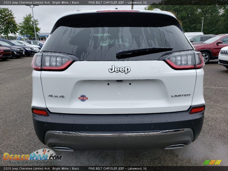 2020 Jeep Cherokee Limited 4x4 Bright White / Black Photo #5