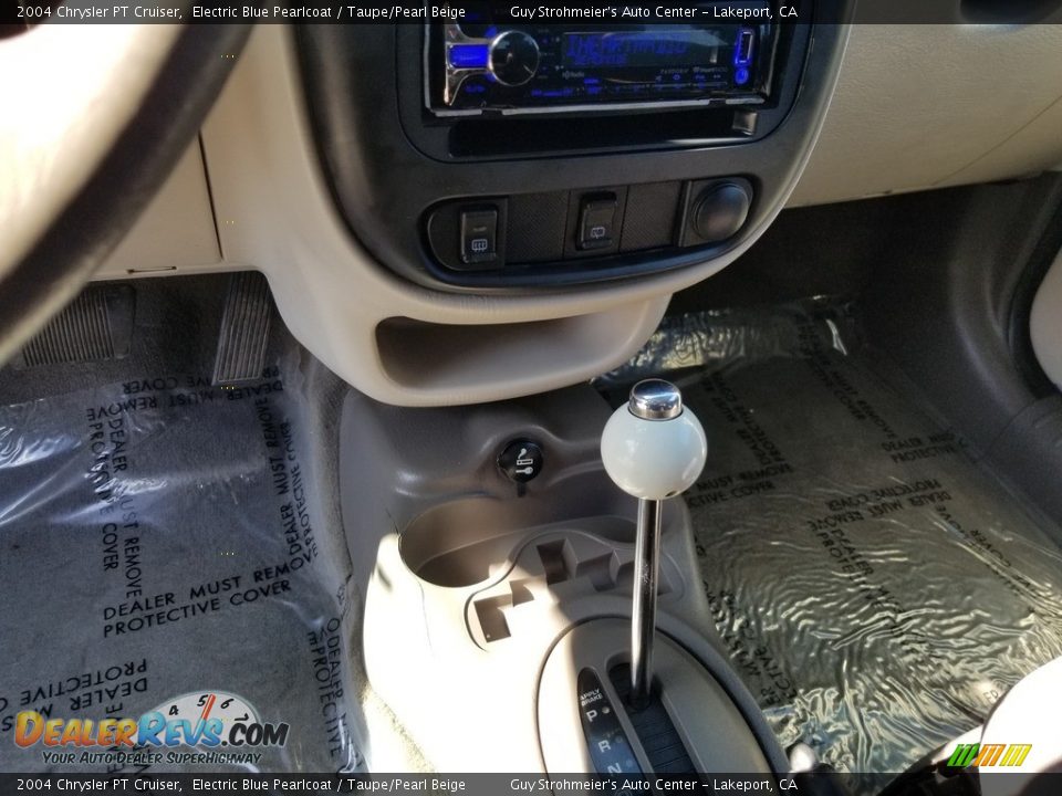 2004 Chrysler PT Cruiser Electric Blue Pearlcoat / Taupe/Pearl Beige Photo #12