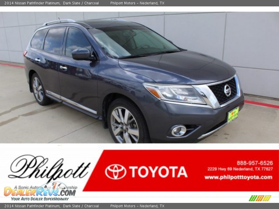 2014 Nissan Pathfinder Platinum Dark Slate / Charcoal Photo #1