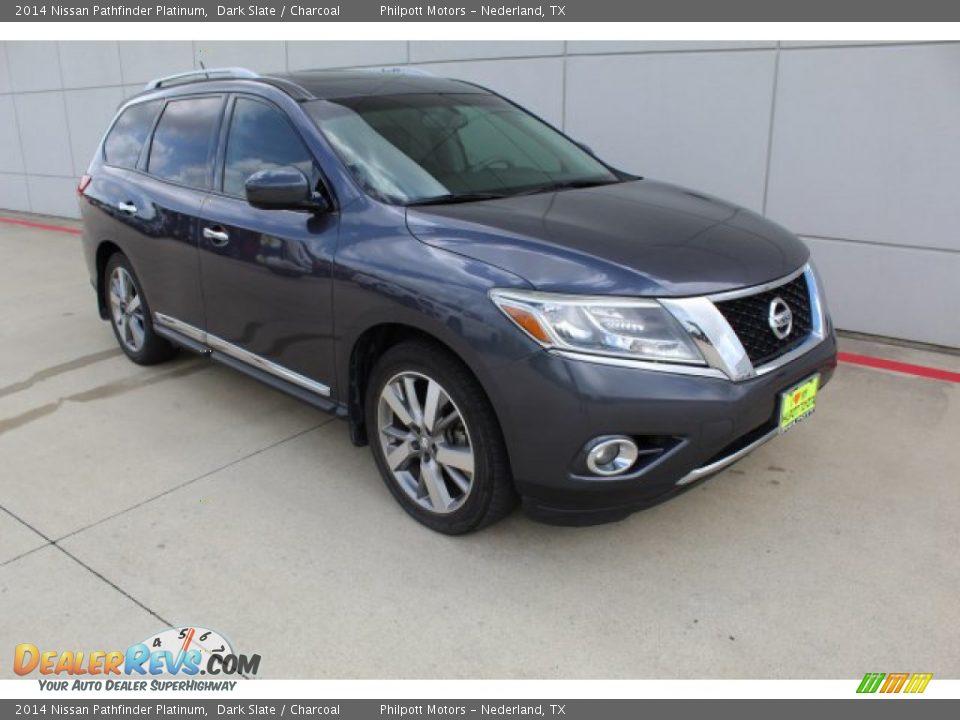 2014 Nissan Pathfinder Platinum Dark Slate / Charcoal Photo #2