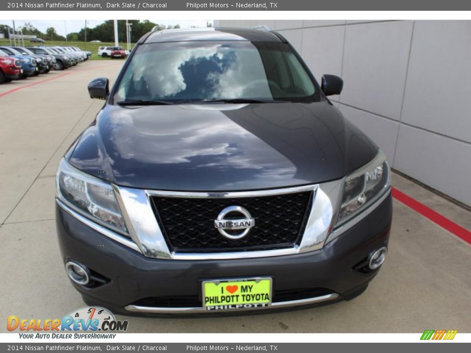 2014 Nissan Pathfinder Platinum Dark Slate / Charcoal Photo #3