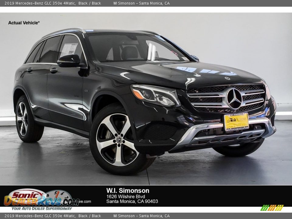 2019 Mercedes-Benz GLC 350e 4Matic Black / Black Photo #1