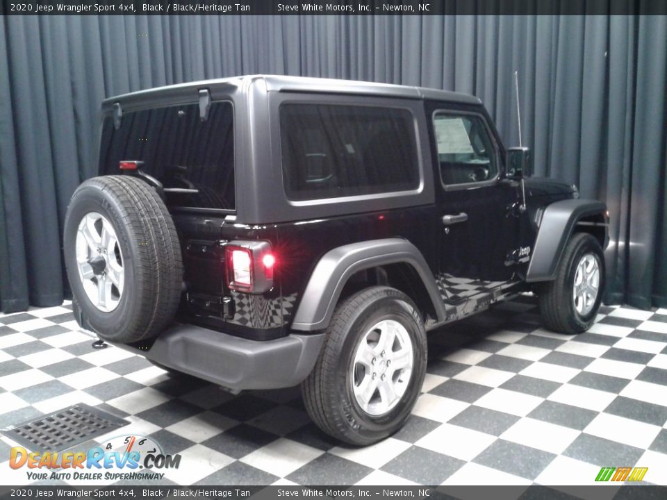 2020 Jeep Wrangler Sport 4x4 Black / Black/Heritage Tan Photo #6