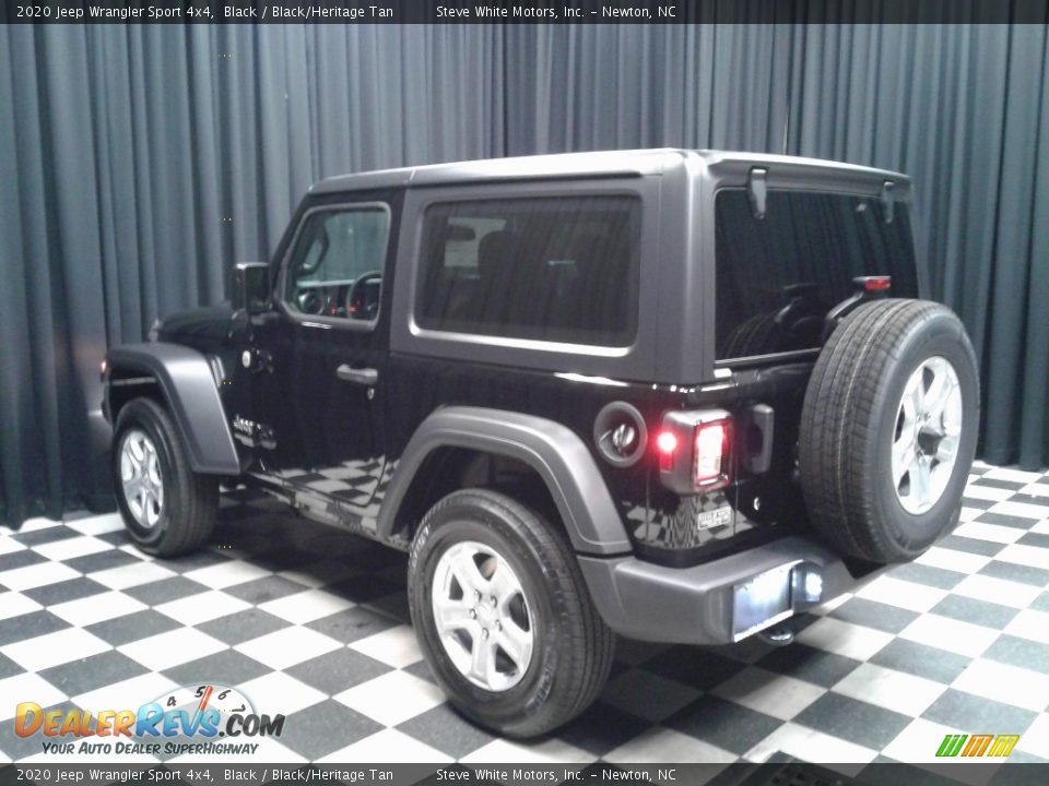 2020 Jeep Wrangler Sport 4x4 Black / Black/Heritage Tan Photo #8