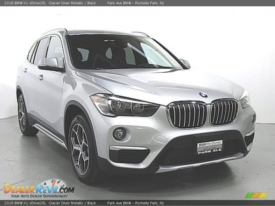 2018 BMW X1 xDrive28i Glacier Silver Metallic / Black Photo #5
